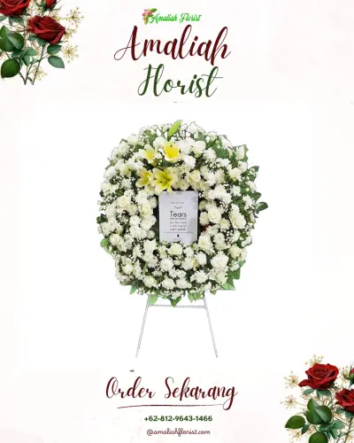 Krans Bunga Duka Cita di Cikedung